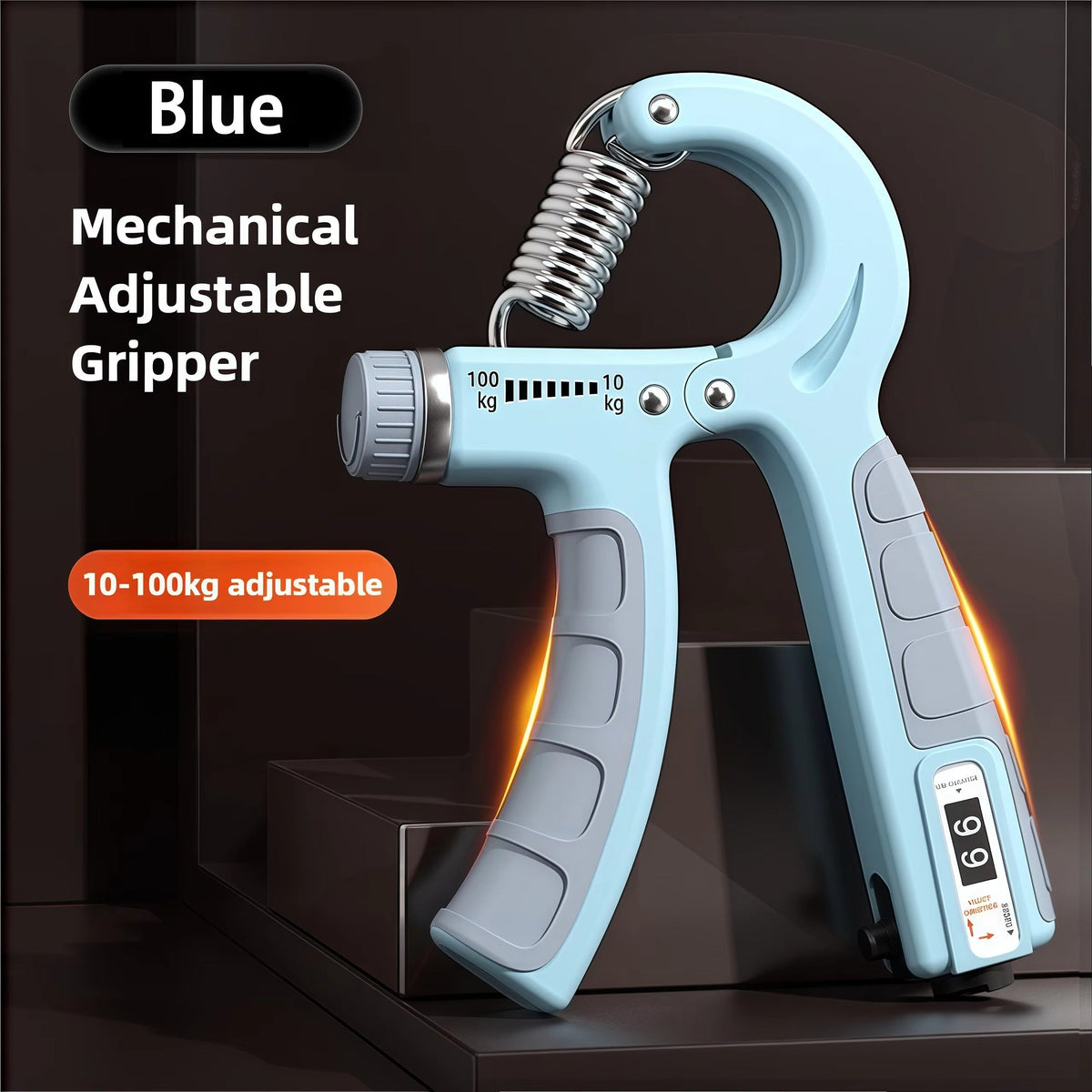 Adjustable Hand Gripper Exerciser with Counter